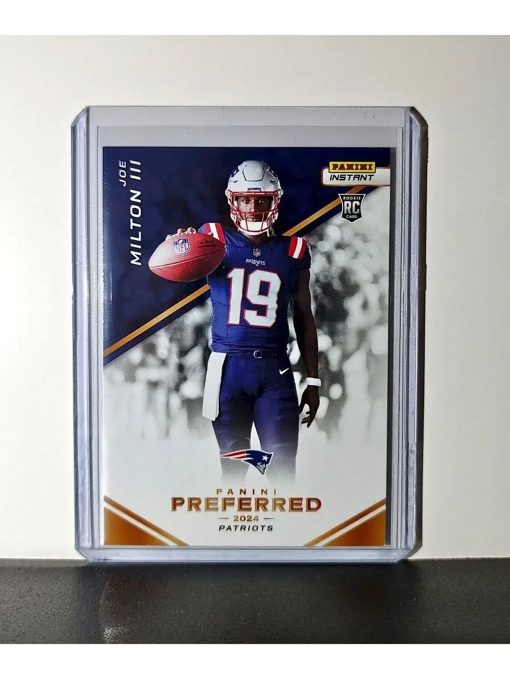 Joe Milton III 2024 Panini Preferred NFL #14 Rookie Card NE Patriots 1/335